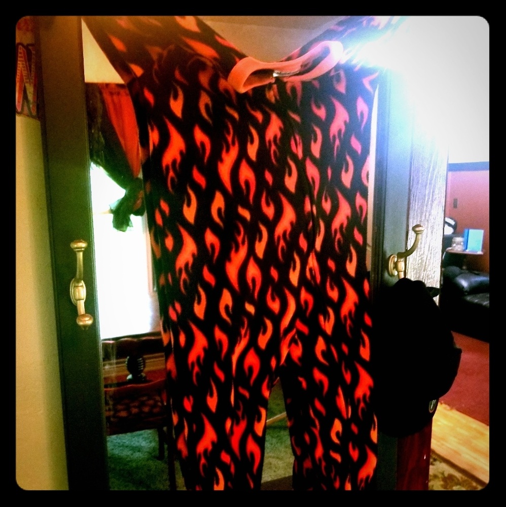 Steve boys flame footies